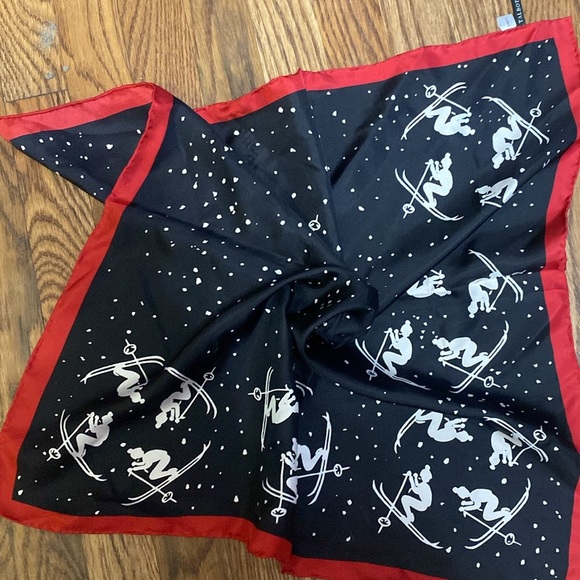 Talbots 100 % silk scarf 23X23 - Picture 2 of 3